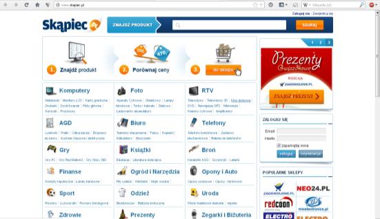 Porównywarki cen i opinii o produktach na przykładzie: www.cenoe.