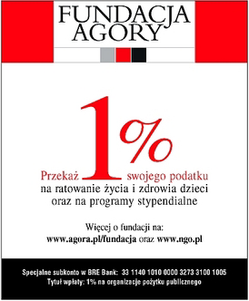 stowarzyszonymi fundacjami) Podobnie, jak w ubiegłym roku zbieramy wpłaty 1% podatku na pomoc