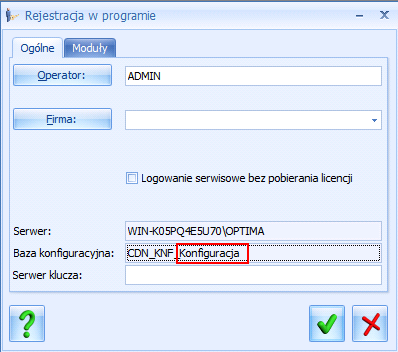 W celu udostępnienie danej bazy w Comarch ERP Optima Pulpit Menadżera należy w Konfiguracji Comarch ERP Optima: Program / Użytkowe / Bazy danych, na formularzu firmy zaznaczyć parametr Dostępna w