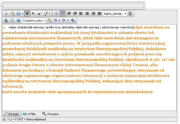 Zaznaczony tekst został sformatowany pogrubioną czcionką [patrz rys.