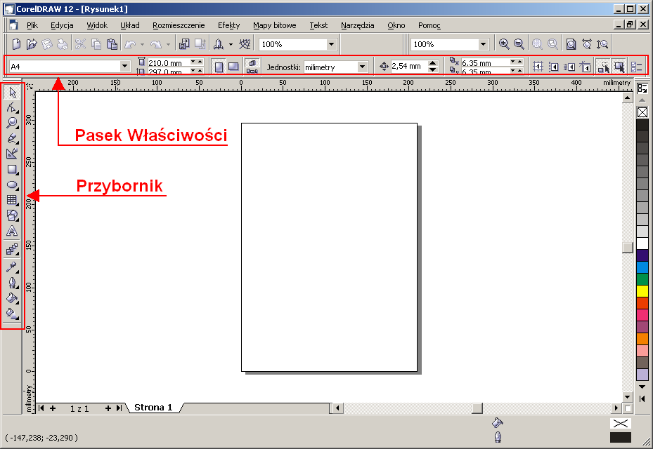 Tworzenie prostych obrazów wektorowych w programie CorelDRAW 12 Pakiet CorelDRAW Graphics Suite to zestaw aplikacji do tworzenia i edytowania grafiki wektorowej i rastrowej.