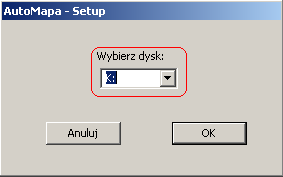 Po przeczytaniu ostrzeżenia klikamy OK. Wybieramy instalację na zewnętrznym czytniku kart pamięci.