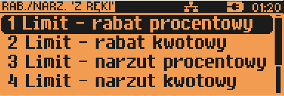 1 2. K o n f i g u r a c j a s p r z e d a ż y Kwoty w groszach Parametry ustawiane są w menu: 2 KIEROWNIK 3 KONFIGURACJA 2 KONFIGURACJA SPRZEDAŻY 1 KWOTY W GROSZACH Ustawienie to określa sposób, w