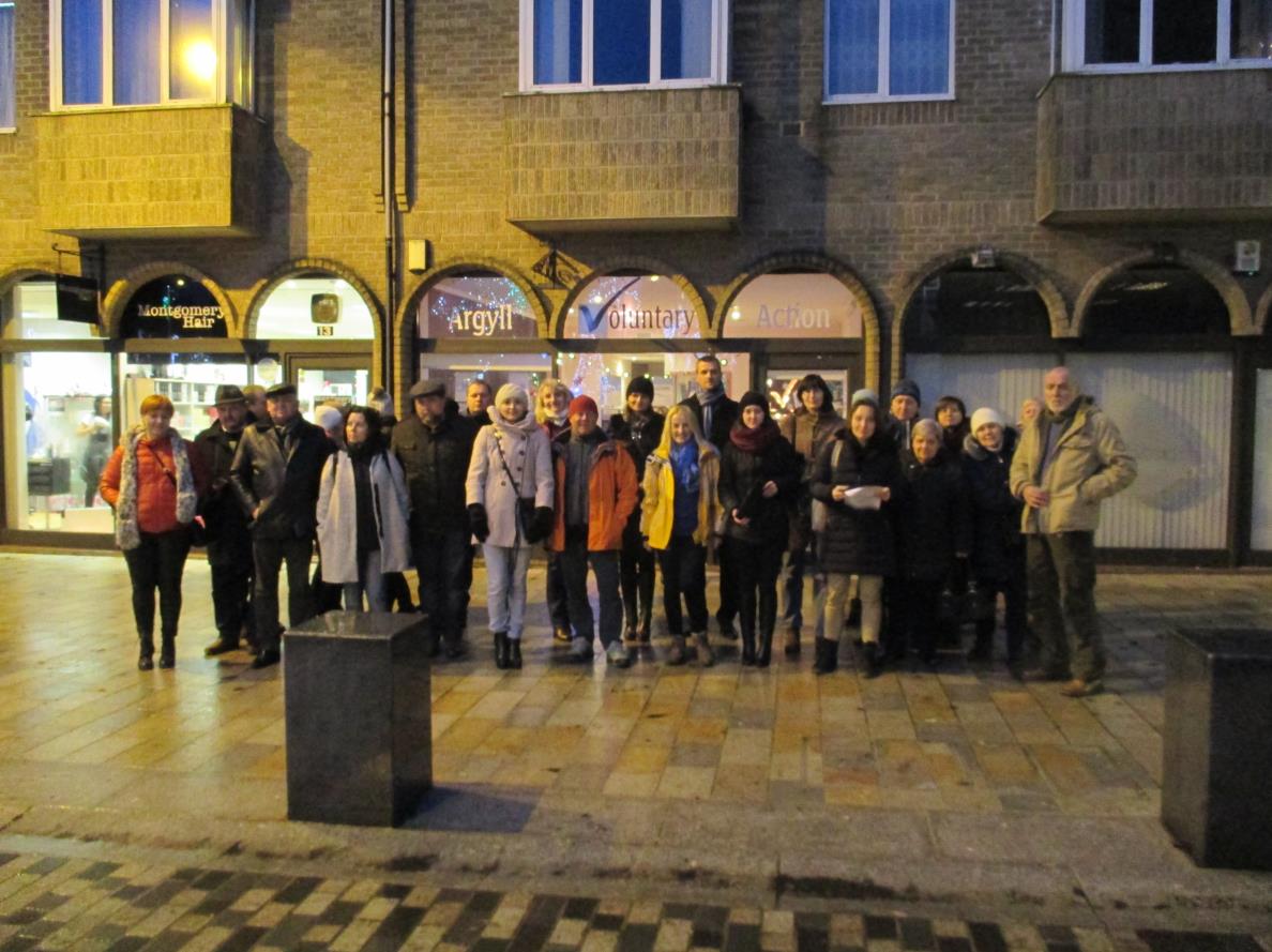 Uczestnicy podczas spotkania w Argylly Volontary Action Dzień szósty (13.12.2014 r.) Dzień szósty było ostatnim dniem wyjazdu studyjnego.