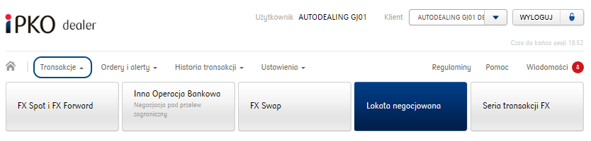 3.1.3. FX Forward z rozliczeniem netto (NDF) Możliwe jest wykonanie transakcji terminowej Forward z rozliczeniem netto (NDF), czyli transakcji, której zawarcie nie wiąże się z fizyczną dostawą