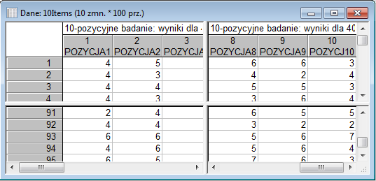 5 Rys.5 Arkusz podzielony za pomocą pionowego i poziomego znacznika podziału. 3. Wprowadzanie danych Każda komórka arkusza może zawierać: liczbę, tekst, datę lub wartości formuł.
