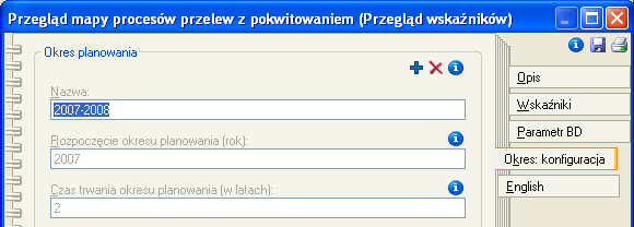 Wykorzystywane obiekty (2/2) Przegląd wskaźników umożliwia podsumowanie statusu wskaźników.