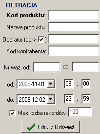e) jeśli kaŝdy produkt ma indywidualne opakowanie o stałej tarze i dodatkowo wszystkie produkty są umieszczone we wspólnym opakowaniu oraz chcemy wyznaczyć liczbę produktów umieszczonych w