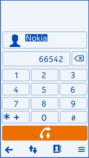 Telefon 41 2 Naciśnij klawisz połączenia. 3 Aby zakończyć połączenie, naciśnij klawisz zakończenia.