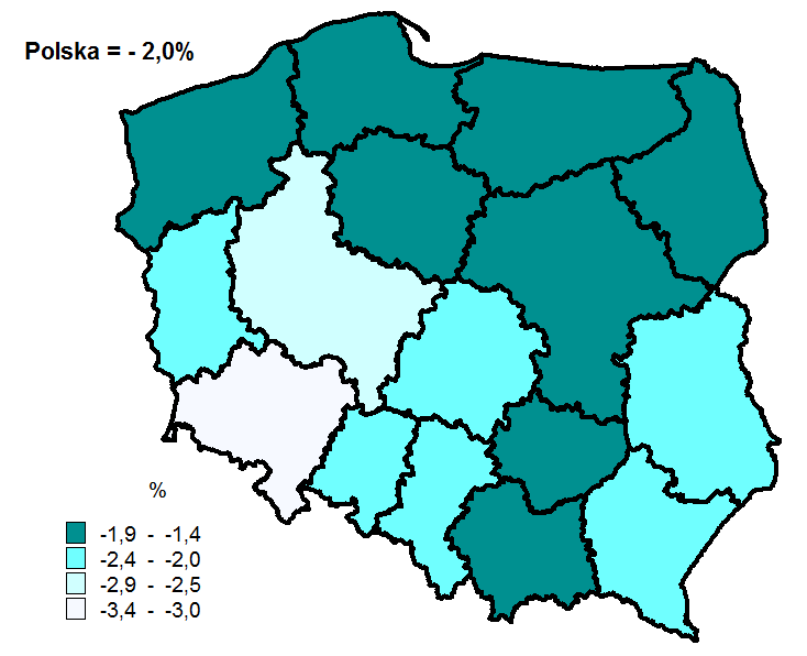 Ceny 45 We wszystkich województwach odnotowano niższe niż w I kwartale 2013 r.