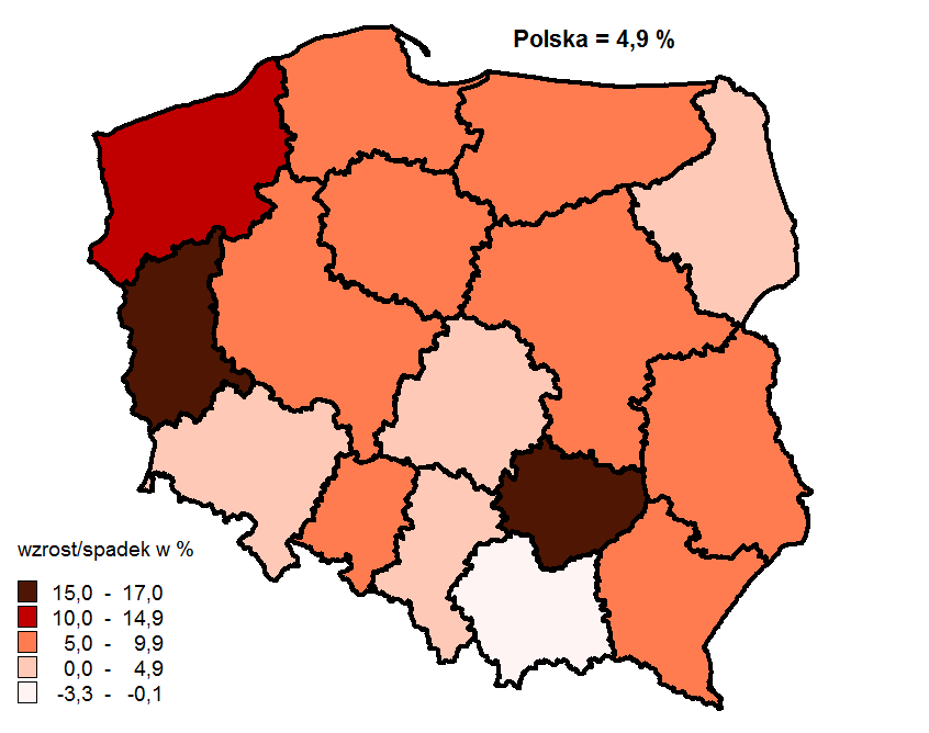 Produkcja przemysłu i budownictwa 49 PRODUKCJA PRZEMYSŁU I BUDOWNICTWA Produkcja sprzedana przemysłu (w cenach stałych) w I kwartale 2014 r. była o 4,9% wyższa niż w analogicznym okresie 2013 r.