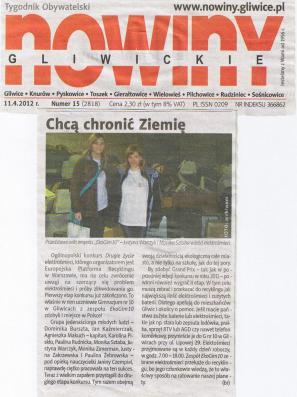 - Facebook - grupa otwarta - Parafianie i Sympatycy Parafii pod wezwaniem Chrystusa Króla - Strona internetowa szkoły - Ekologia.pl - Portal Społecznościowy - MojeGliwice.pl - 17.04.2012 - ale.gratka.