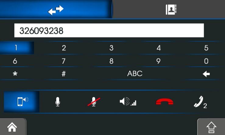 Bluetooth nawiązywanie połączeń / rozmowa Historia połączeń Wybierany numer Książka telefoniczna (Pobieranie kontaktów może nie działać z niektórymi modelami telefonów.