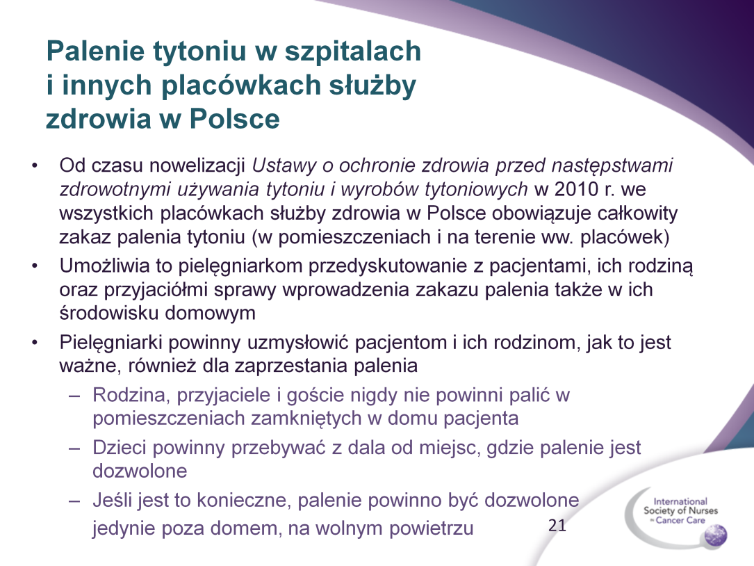 Od czasu nowelizacji Ustawy o ochronie zdrowia przed następstwami zdrowotnymi używania tytoniu i wyrobów tytoniowych w 2010 r.