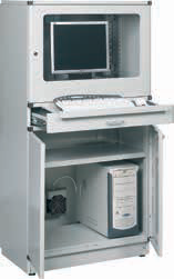 Szafka komputerowa Szafka komputerowa Sovella chroni sprzęt od kurzu i brudu, nawet w najbardziej wymagającym środowisku.