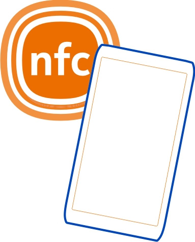 124 Łączność Lokalizacje obszaru NFC mogą się różnić. Więcej informacji znajdziesz w podręczniku użytkownika innego telefonu.