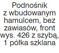 Szafki wiszące Wys. korpusu 430, gł.