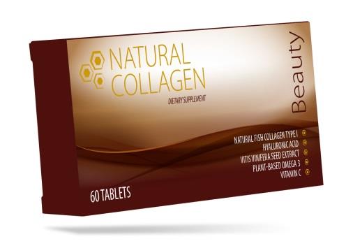 Natural Collagen BEAUTY Najlepiej przyswajalny kolagen Wysokocząsteczkowy Nawilżenie skóry Silny antyoksydant Hamuje degradację kolagenu