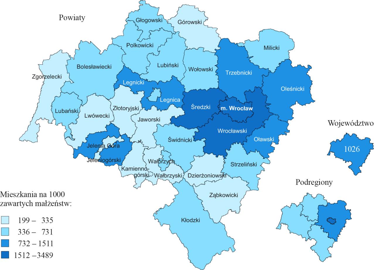 Przeciętna powierzchnia mieszkania oddanego do