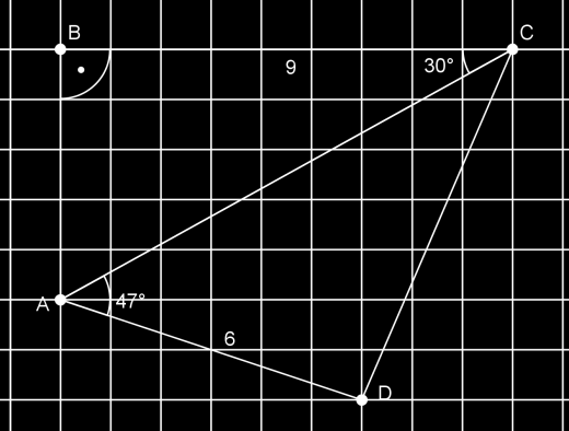 zadanie 6: Oblicz długość wysokości w trójkącie prostokątnym opuszczonej na przeciwprostokątną.