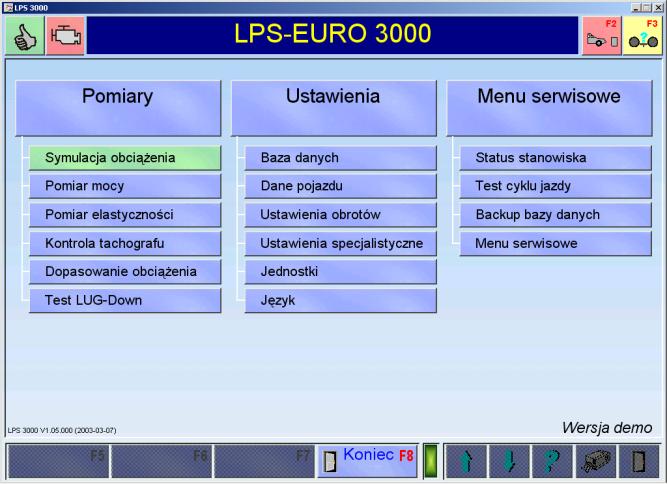 Następnie, w zależności od ustawień: - następuje automatyczne uruchomienie programu LPS 3000 jeżeli jest ustawiony w Autostarcie, bądź należy dwukrotnie kliknąć ikonę programu LPS 3000 Pojawia się