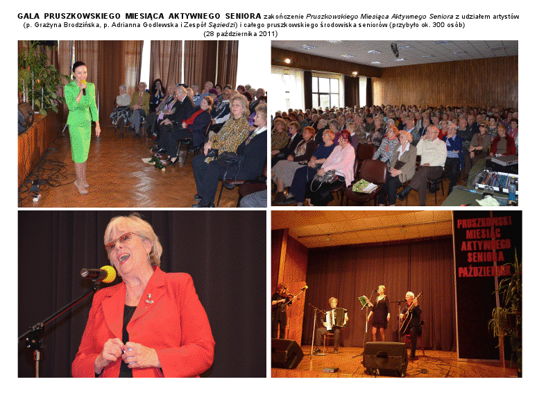 5 października 2011 - Prawidłowe odżywianie osób w starszym wieku - spotkanie z dietetyczką 10 października 2011 Mauretania, czyli muchy groźniejsze od AL- Kaidy - Spotkanie z podróżnikiem.