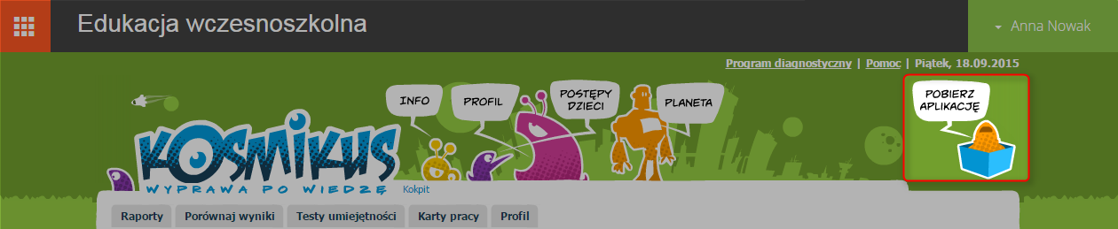 Aby wyświetlić podgląd dowolnej karty, należy kliknąć jej miniaturę wybrana karta zostanie wyświetlona w formacie PDF.
