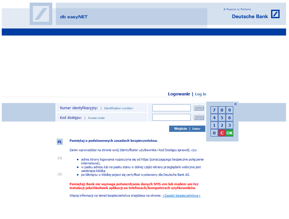 Deutsche Bank db easynet. Przewodnik po Usługach Bankowości Elektronicznej  - PDF Darmowe pobieranie