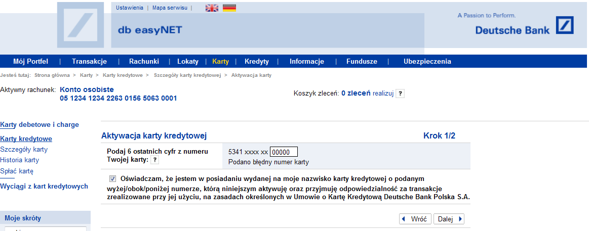 Dyspozycja spłaty karty nie wymaga autoryzacji. Żeby autoryzować/przekazać dyspozycję spłaty karty do realizacji, kliknij przycisk 'Realizuj'.