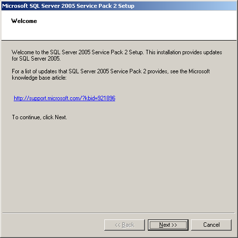 0 jest wspierane na uaktualnieniu Service Pack 2 dla Microsoft SQL Server 2005. Niniejszy informator pokazuje proces instalacji uaktualnienia Service Pack 2.