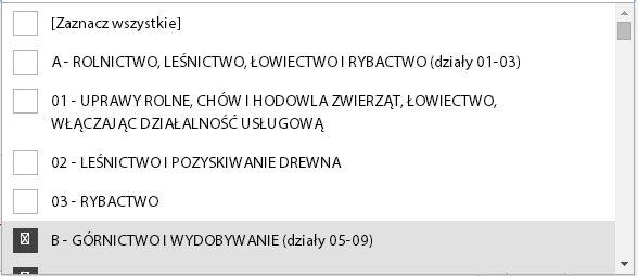 Dodatkowo, istnieje możliwość eksportu generowanego wykresu do pliku jpg, bądź png, bądź zestawienia do pdf. Podczas interpretacji wyników z analizy B3.