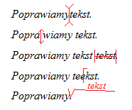 Załącznik do scenariusza nr 3 I. Temat doświadczenia: Wcielamy się w rolę korektora tekstu. II. Zakres doświadczenia: Korekta błędów. III.