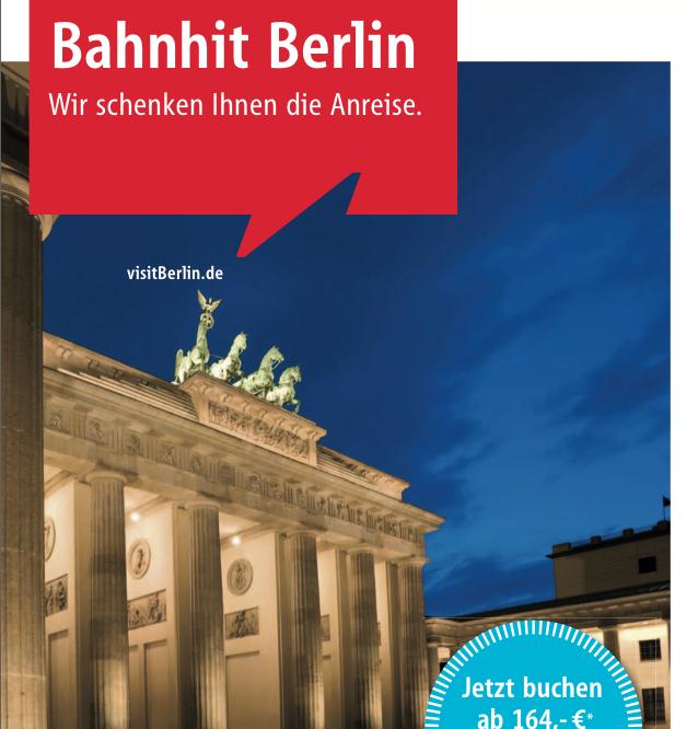 Bahnhit Berlin Prezent od nas: podróż pociągiem!