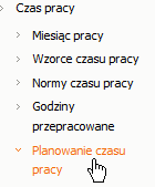 Planowanie czasu pracy w portalu 6 5. Zatwierdź wprowadzone zmiany.