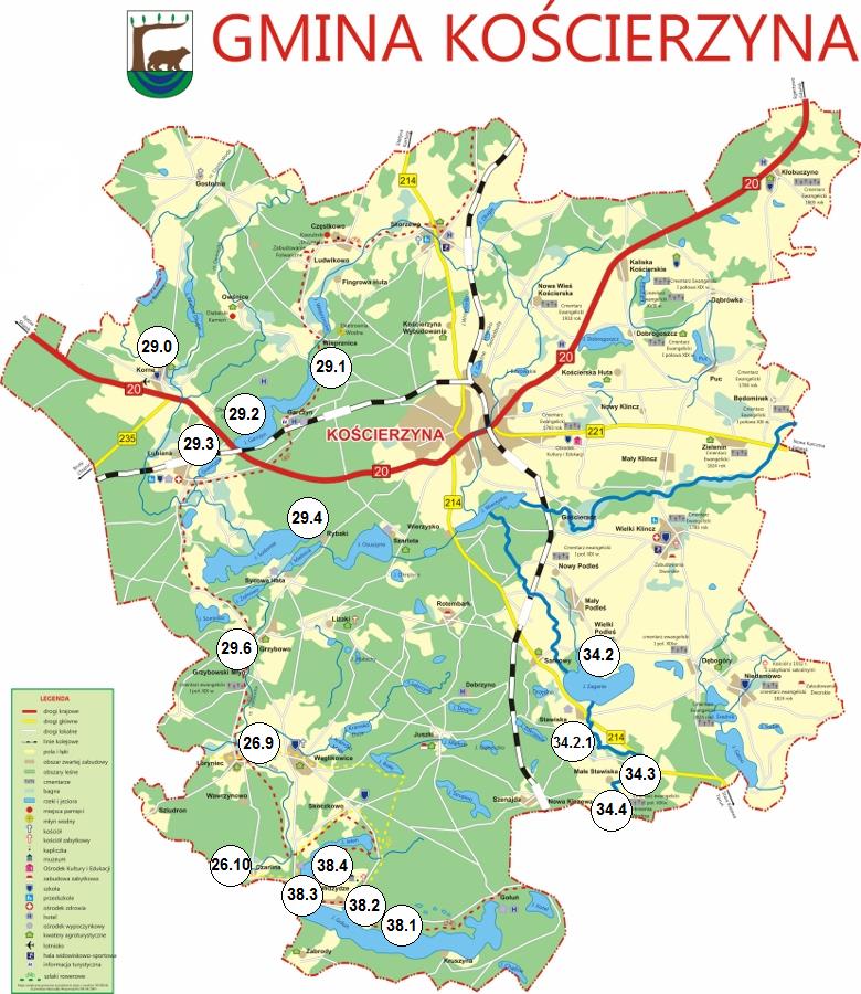 Nowe inwestycje turystyczne 26.9 Przystań kajakowa w Loryńcu 26.10 Miejsce wodowania i wyciągania kajaków nad Jeziorem Radolnym w Czarlinie 29.0 Przystań kajakowa w Kornem 29.