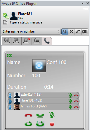 Avaya IP Office Plug-in for Microsoft Outlook : Funkcje polaczen Avaya IP Office Plug-in 13.8.7.