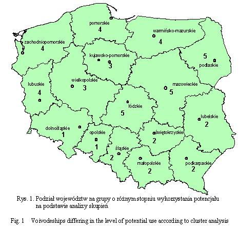 Potencjał produkcyjny polskiego rolnictwa, zdeterminowany jakością rolniczej przestrzeni produkcyjnej, jest w sposób zróżnicowany wykorzystywany w różnych regionach Polski.