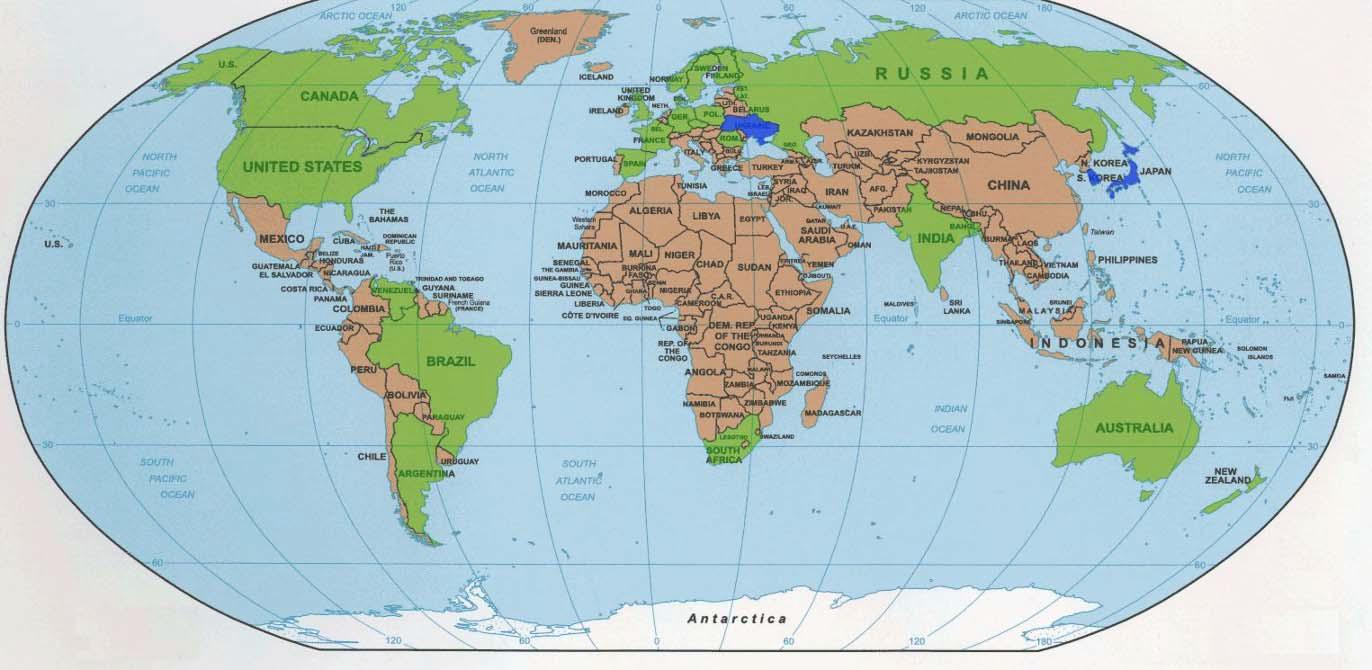 Południowej (Brazylia i Argentyna), w Azji (Indie oraz Rosja, której zaangażowanie dotyczy także Europy) w Europie (m.in.