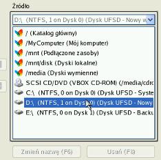 76 3. Z menu uruchomieniowego Linux, wybierz Kreator transferu plików. Ten sam kreator dostępny jest po wybraniu trybu PTS DOS. 4.