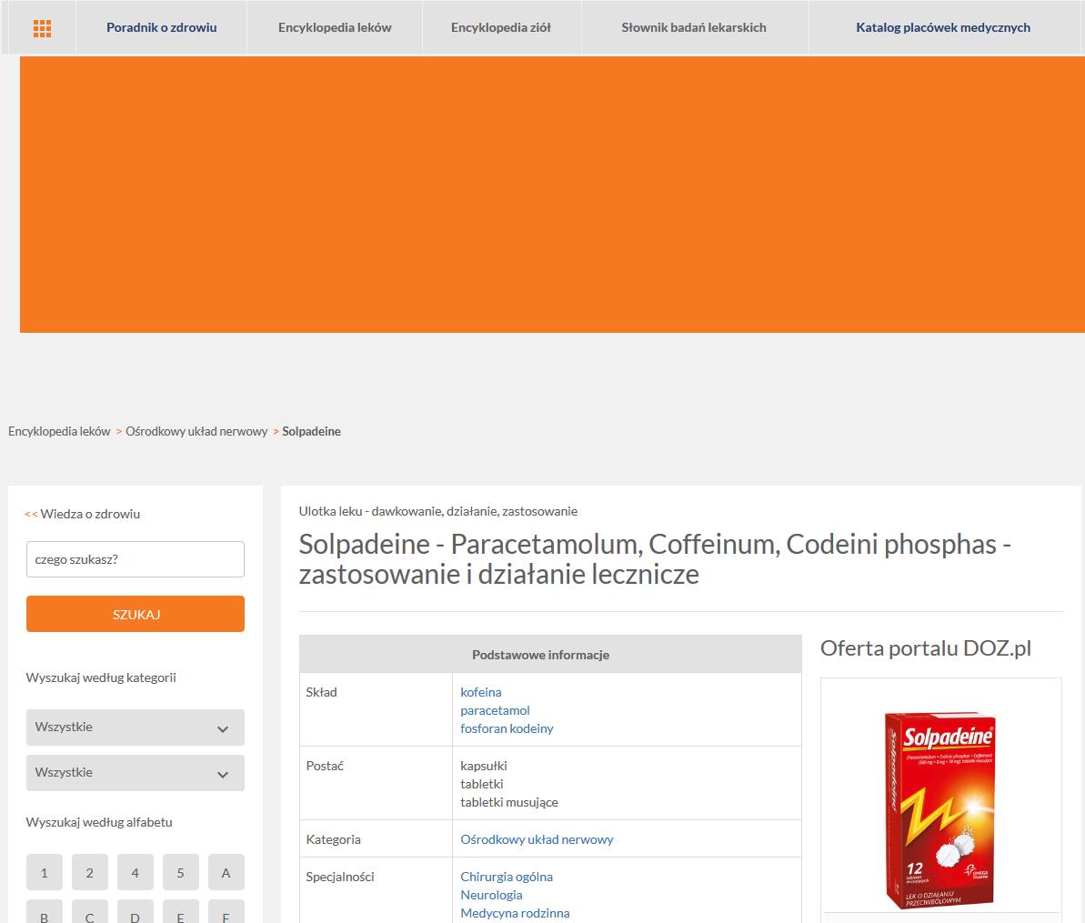 1. Formaty display Miejsce: Sekcja contentowa Strona Główna, Encyklopedia Leków,