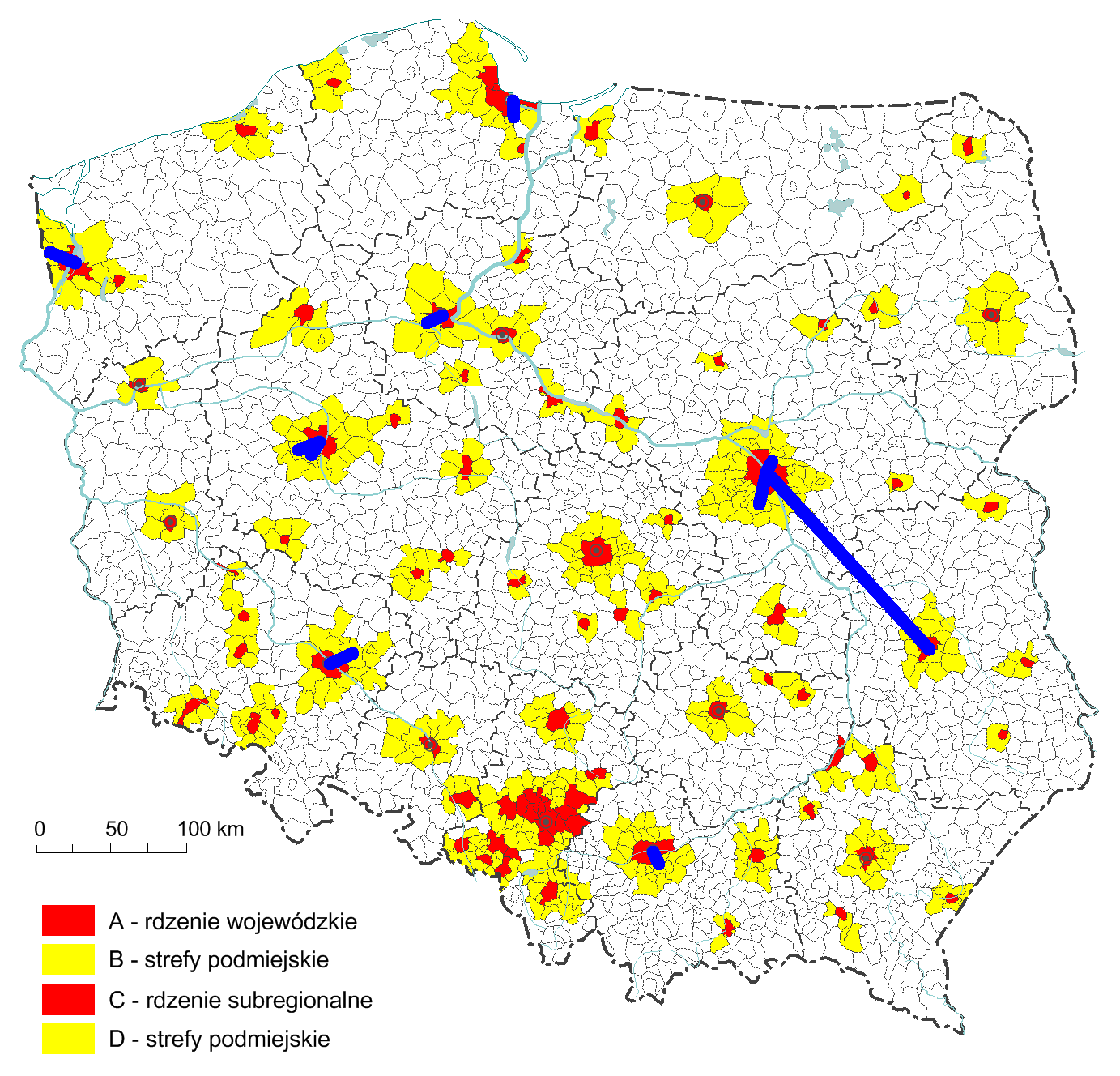 10 największych przemeldowań (2012): Warszawa Piaseczno 799 Szczecin Dobra 760 Wrocław Długołęka 645 Poznań Dopiewo 598