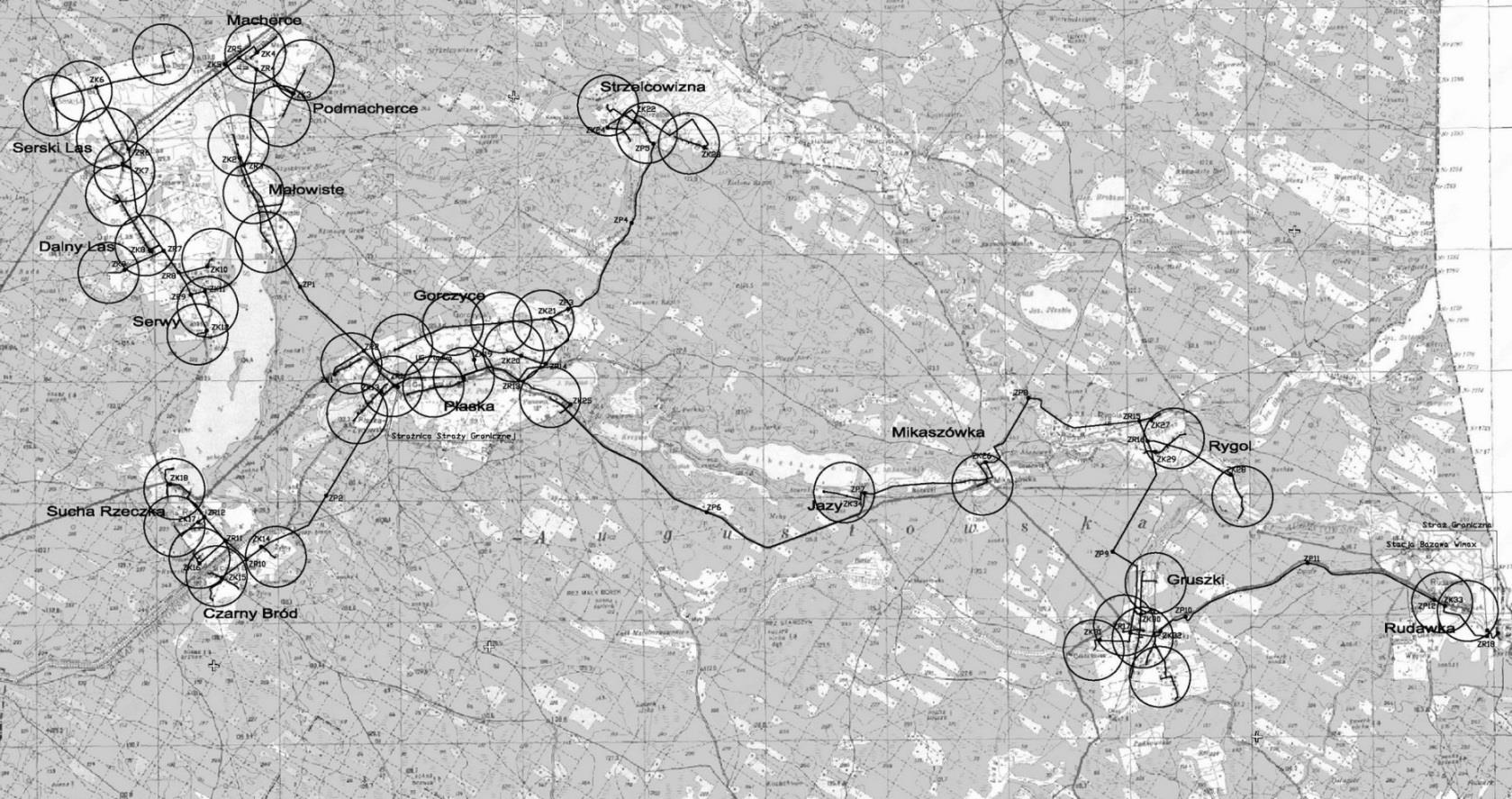 Gmina Płaska topologia sieci OLT PON Spliter