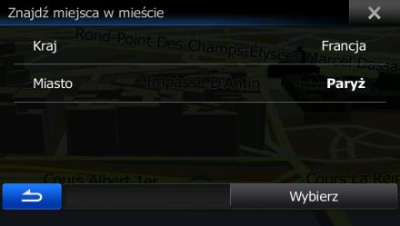 1. W menu Nawigacja naciśnij następujące przyciski:,. 2. Naciśnij. 3.