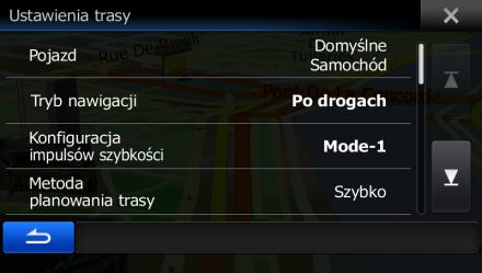 Dostępne są następujące opcje (ich kolejność zależy od wybranego typu pojazdu): - Możesz preferować omijanie autostrad, jeśli jedziesz wolnym samochodem lub holujesz inny pojazd.