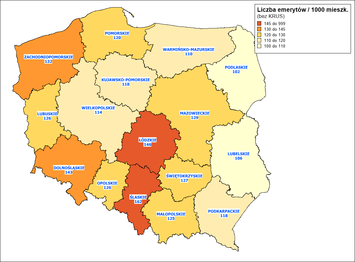 Liczba emerytów na 1000 mieszkańców