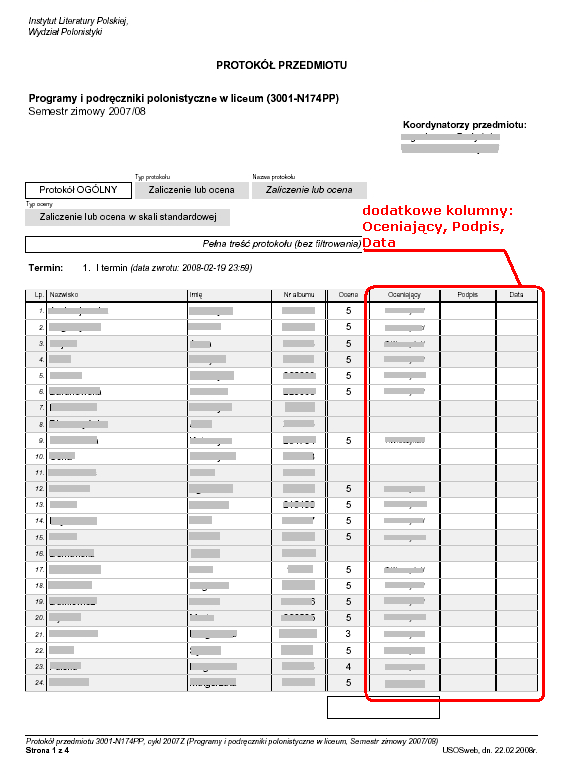 Rysunek 30: Zatwierdzony protokół