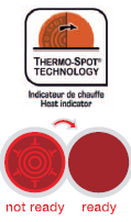 Powłoka zapobiegająca przywieraniu z technologią Thermospot Produkty do gotowania Tefal są lub nie są wyposażone w technologię Thermo-Spot.