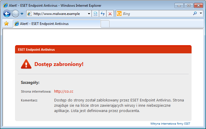4.2.1 Ochrona dostępu do stron internetowych Zapewnianie połączenia z Internetem jest standardową funkcją komputera osobistego.