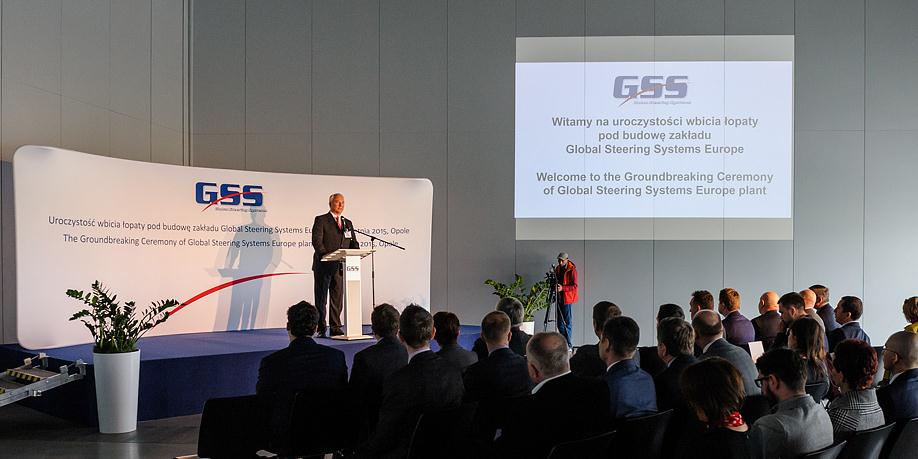Global Steering Systems Europe Kwiecień 2015: rozpoczęcie budowy fabryki amerykański koncern produkujący komponenty