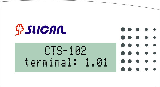 . Wyświetlacz Ekran powitalny po włączeniu centrali i telefonu (CTS-0.CL).